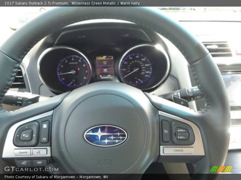 Wilderness Green Metallic / Warm Ivory 2017 Subaru Outback 2.5i Premium