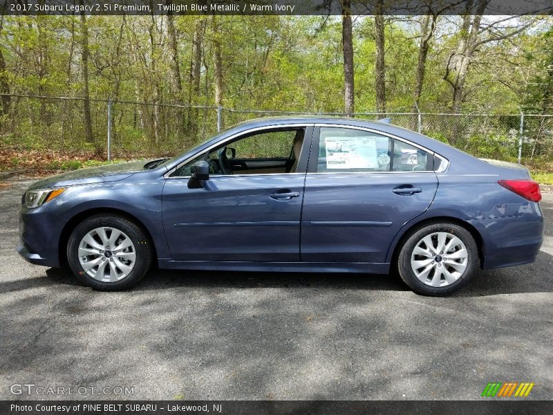 Twilight Blue Metallic / Warm Ivory 2017 Subaru Legacy 2.5i Premium