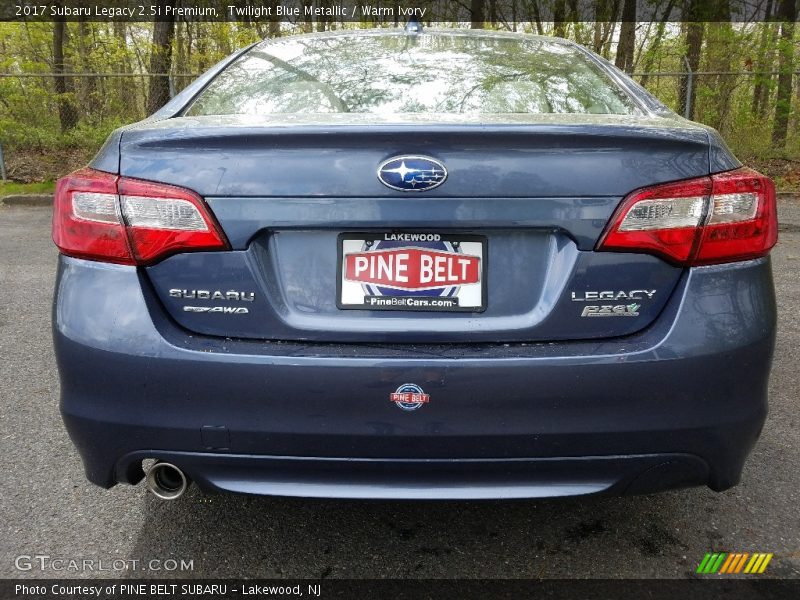 Twilight Blue Metallic / Warm Ivory 2017 Subaru Legacy 2.5i Premium