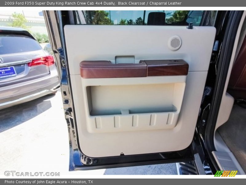 Black Clearcoat / Chaparral Leather 2009 Ford F350 Super Duty King Ranch Crew Cab 4x4 Dually