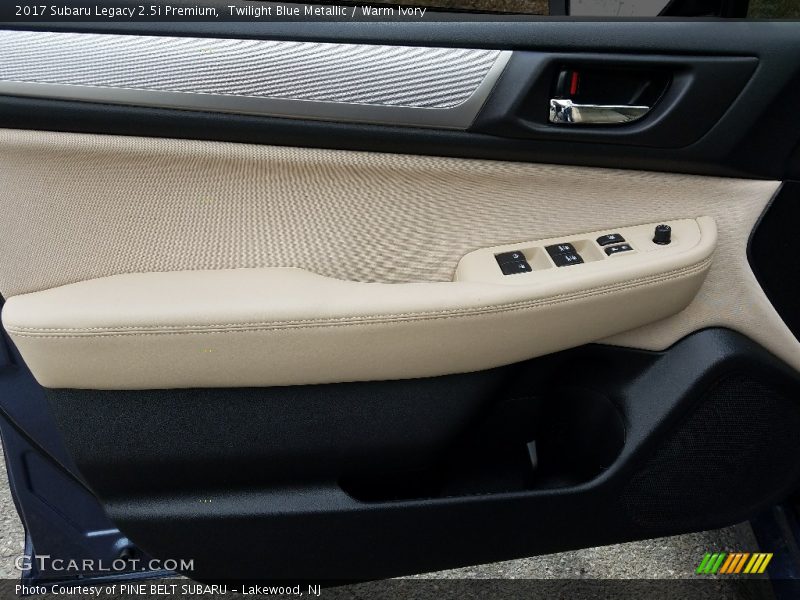 Twilight Blue Metallic / Warm Ivory 2017 Subaru Legacy 2.5i Premium