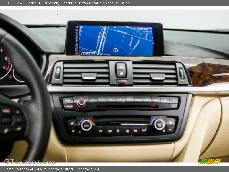 Sparkling Brown Metallic / Venetian Beige 2014 BMW 3 Series 328d Sedan