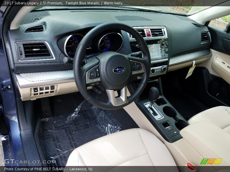 Twilight Blue Metallic / Warm Ivory 2017 Subaru Legacy 2.5i Premium