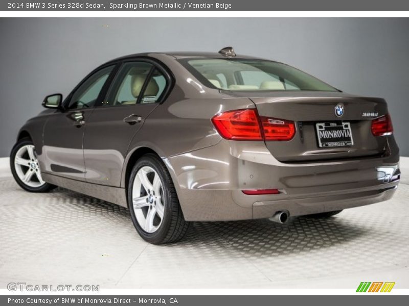 Sparkling Brown Metallic / Venetian Beige 2014 BMW 3 Series 328d Sedan