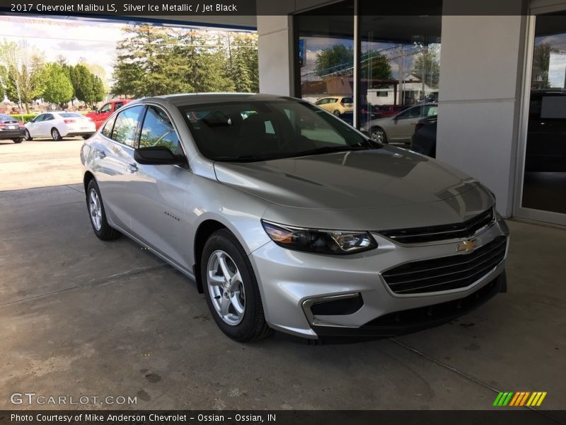 Silver Ice Metallic / Jet Black 2017 Chevrolet Malibu LS