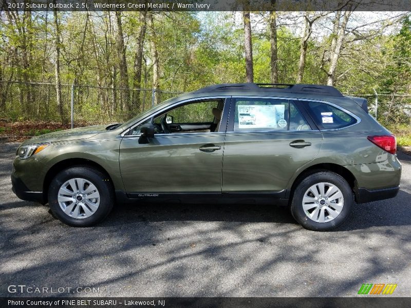 Wilderness Green Metallic / Warm Ivory 2017 Subaru Outback 2.5i