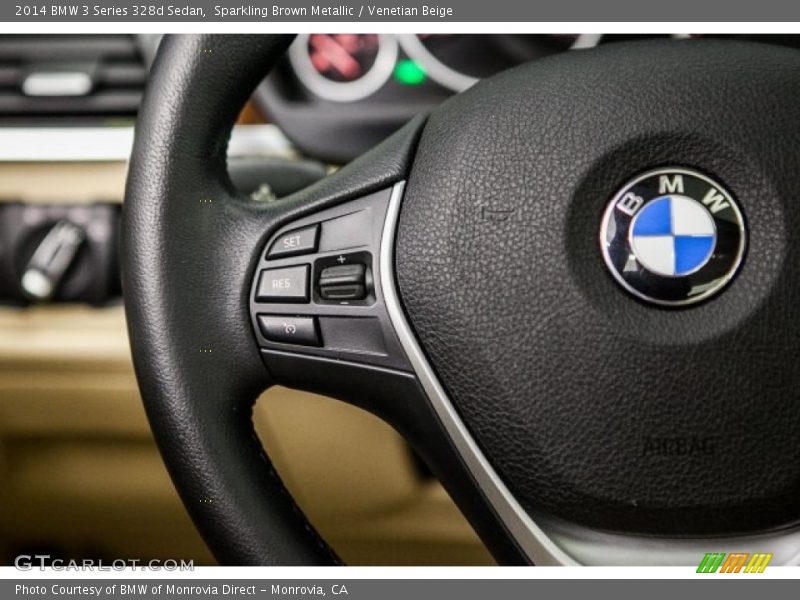 Sparkling Brown Metallic / Venetian Beige 2014 BMW 3 Series 328d Sedan