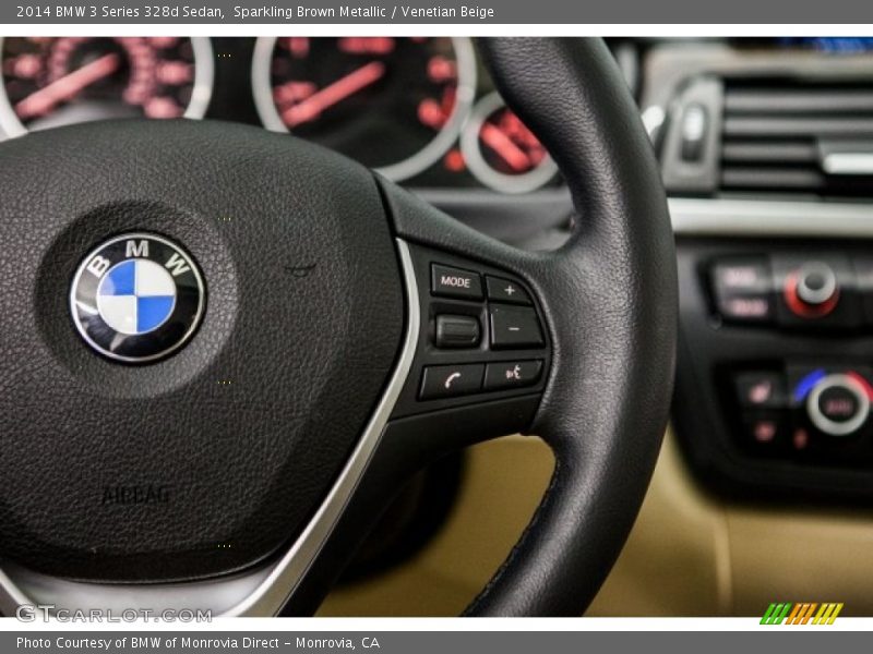 Sparkling Brown Metallic / Venetian Beige 2014 BMW 3 Series 328d Sedan