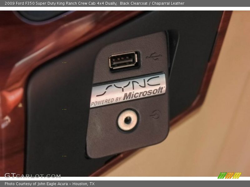 Black Clearcoat / Chaparral Leather 2009 Ford F350 Super Duty King Ranch Crew Cab 4x4 Dually
