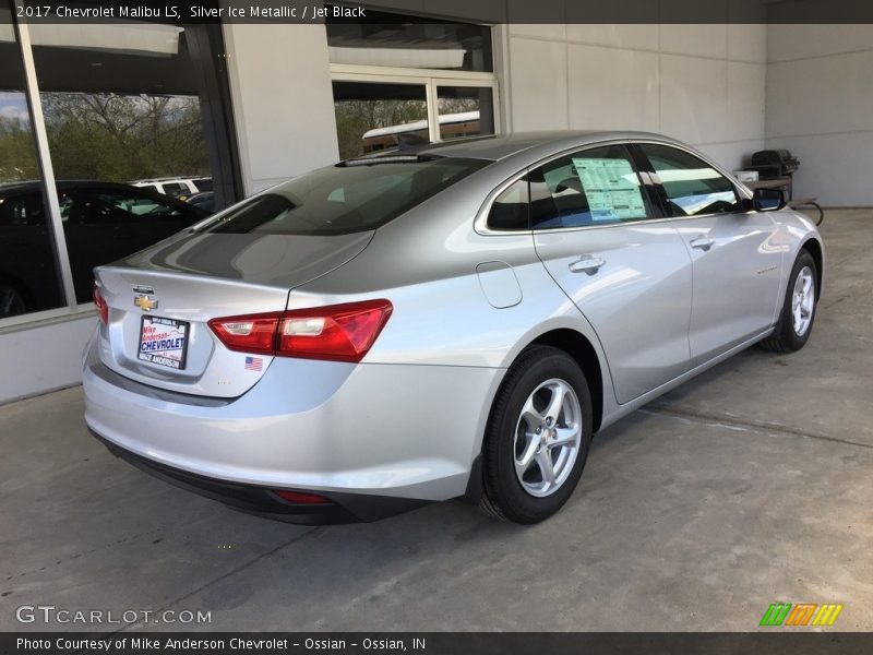 Silver Ice Metallic / Jet Black 2017 Chevrolet Malibu LS