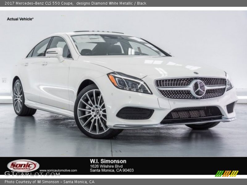 designo Diamond White Metallic / Black 2017 Mercedes-Benz CLS 550 Coupe