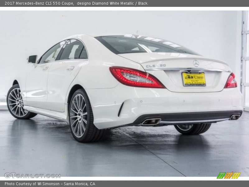designo Diamond White Metallic / Black 2017 Mercedes-Benz CLS 550 Coupe
