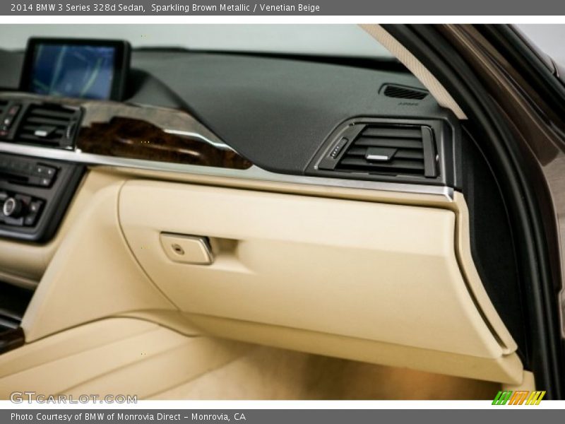 Sparkling Brown Metallic / Venetian Beige 2014 BMW 3 Series 328d Sedan