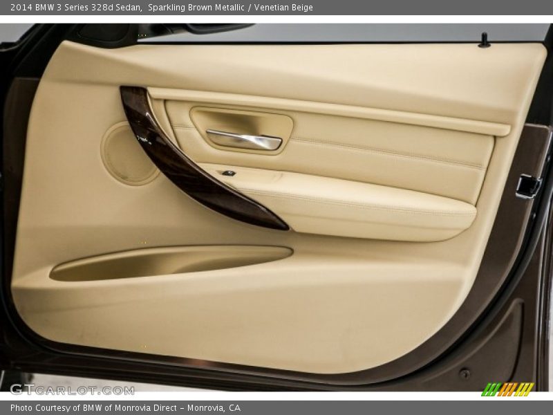 Sparkling Brown Metallic / Venetian Beige 2014 BMW 3 Series 328d Sedan