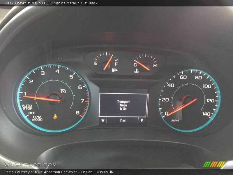 Silver Ice Metallic / Jet Black 2017 Chevrolet Malibu LS