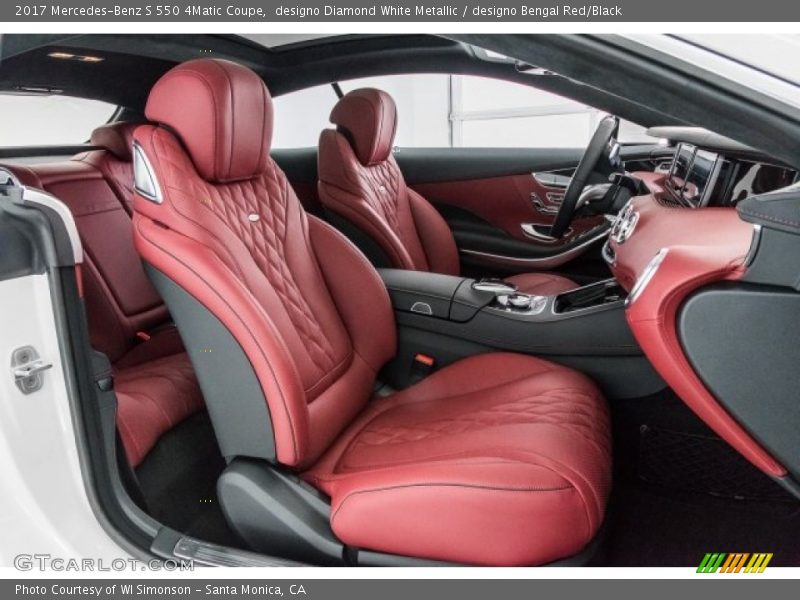  2017 S 550 4Matic Coupe designo Bengal Red/Black Interior