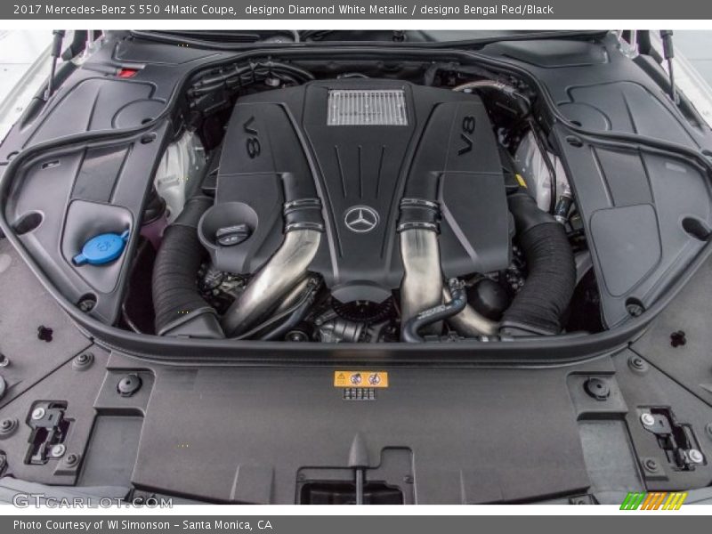  2017 S 550 4Matic Coupe Engine - 4.7 Liter DI biturbo DOHC 32-Valve VVT V8