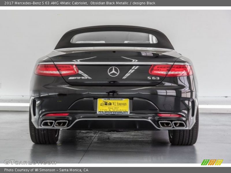Obsidian Black Metallic / designo Black 2017 Mercedes-Benz S 63 AMG 4Matic Cabriolet