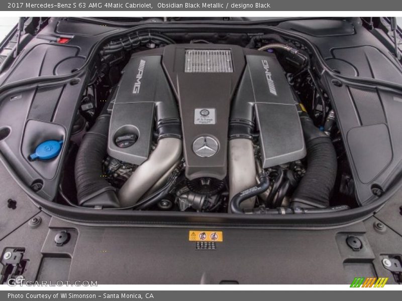  2017 S 63 AMG 4Matic Cabriolet Engine - 5.5 Liter AMG biturbo DOHC 32-Valve VVT V8
