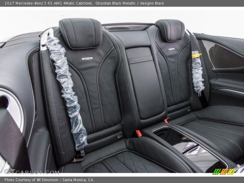 Rear Seat of 2017 S 63 AMG 4Matic Cabriolet