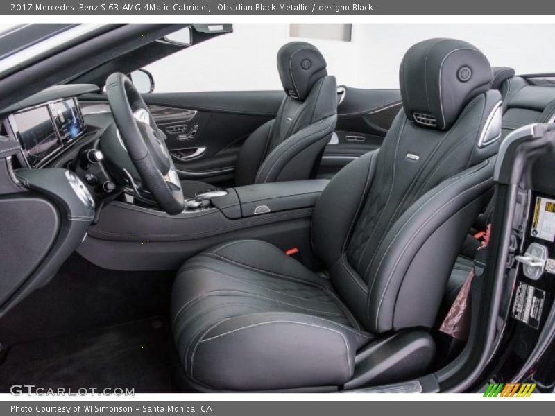 Front Seat of 2017 S 63 AMG 4Matic Cabriolet