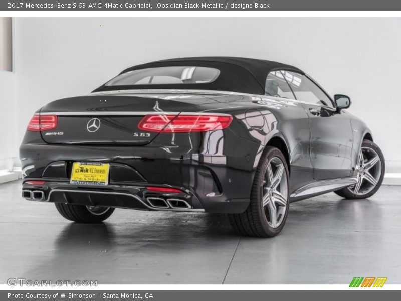 Obsidian Black Metallic / designo Black 2017 Mercedes-Benz S 63 AMG 4Matic Cabriolet