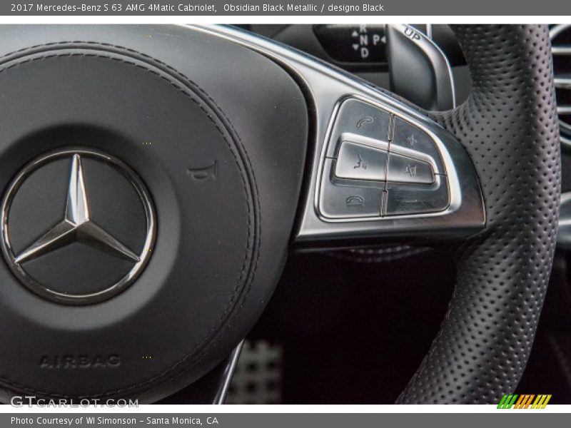 Controls of 2017 S 63 AMG 4Matic Cabriolet