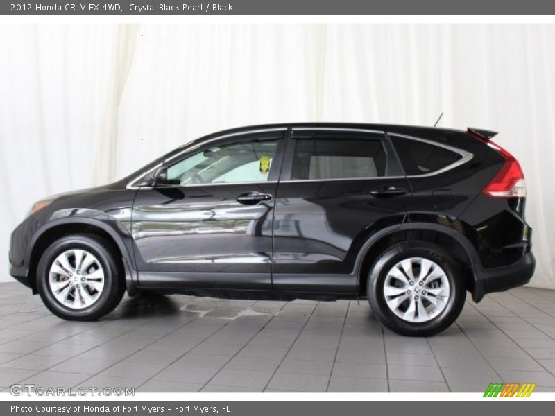 Crystal Black Pearl / Black 2012 Honda CR-V EX 4WD