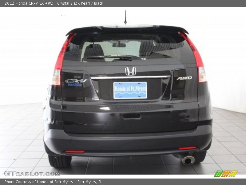 Crystal Black Pearl / Black 2012 Honda CR-V EX 4WD