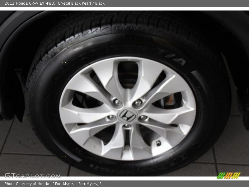 Crystal Black Pearl / Black 2012 Honda CR-V EX 4WD