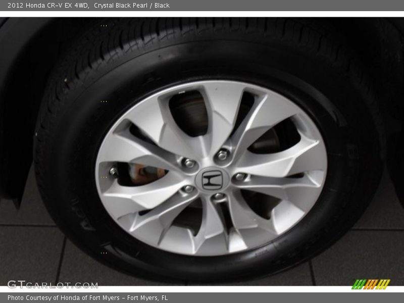 Crystal Black Pearl / Black 2012 Honda CR-V EX 4WD