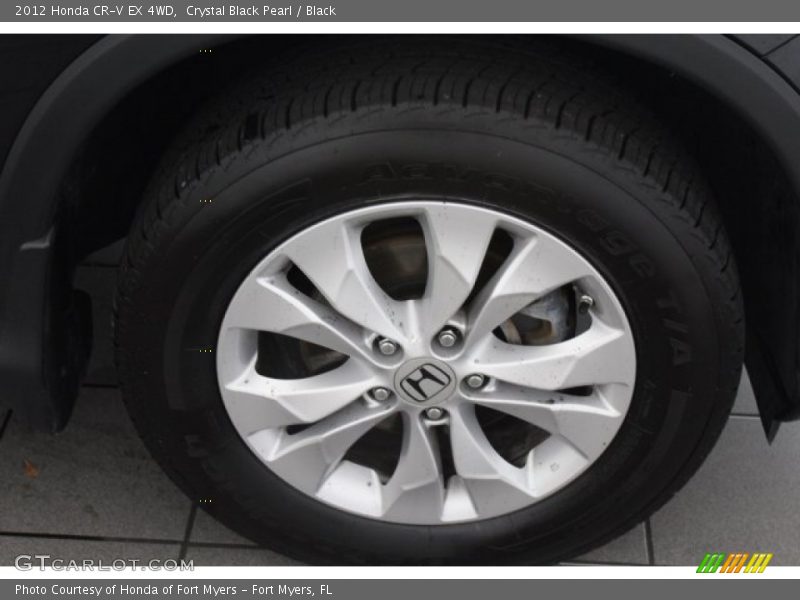 Crystal Black Pearl / Black 2012 Honda CR-V EX 4WD