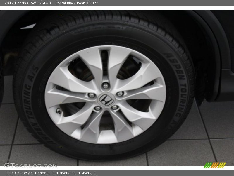 Crystal Black Pearl / Black 2012 Honda CR-V EX 4WD