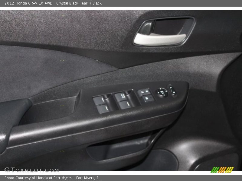 Crystal Black Pearl / Black 2012 Honda CR-V EX 4WD