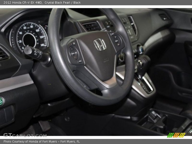 Crystal Black Pearl / Black 2012 Honda CR-V EX 4WD