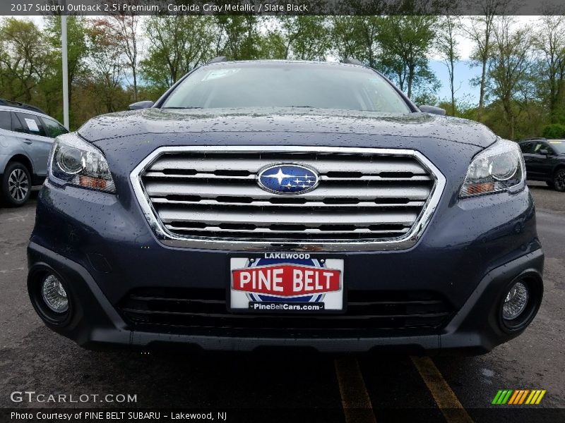 Carbide Gray Metallic / Slate Black 2017 Subaru Outback 2.5i Premium