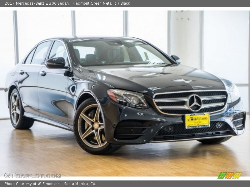 Piedmont Green Metallic / Black 2017 Mercedes-Benz E 300 Sedan