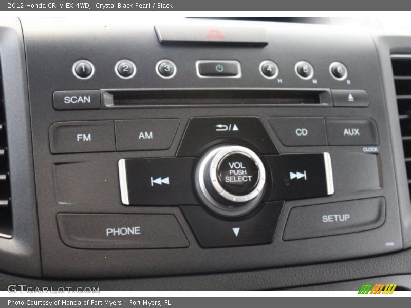 Crystal Black Pearl / Black 2012 Honda CR-V EX 4WD