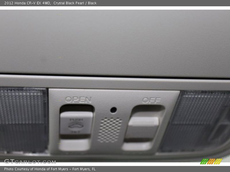 Crystal Black Pearl / Black 2012 Honda CR-V EX 4WD