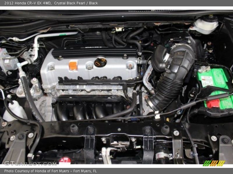 Crystal Black Pearl / Black 2012 Honda CR-V EX 4WD