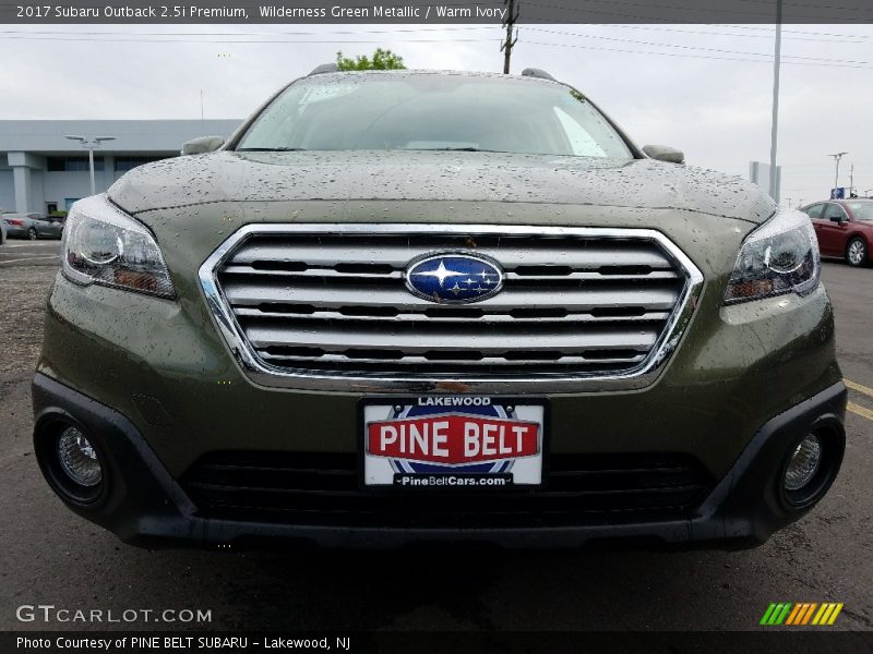 Wilderness Green Metallic / Warm Ivory 2017 Subaru Outback 2.5i Premium