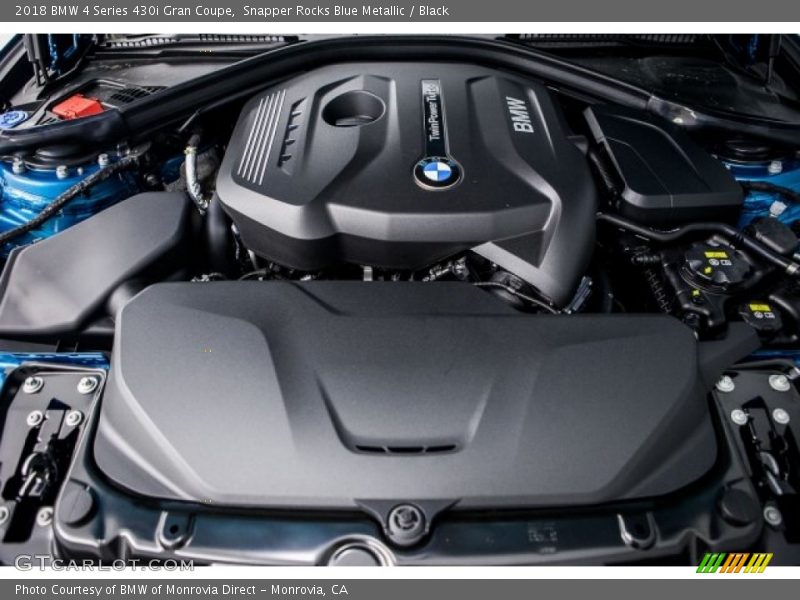 Snapper Rocks Blue Metallic / Black 2018 BMW 4 Series 430i Gran Coupe