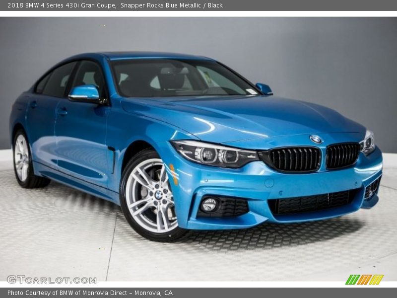 Snapper Rocks Blue Metallic / Black 2018 BMW 4 Series 430i Gran Coupe