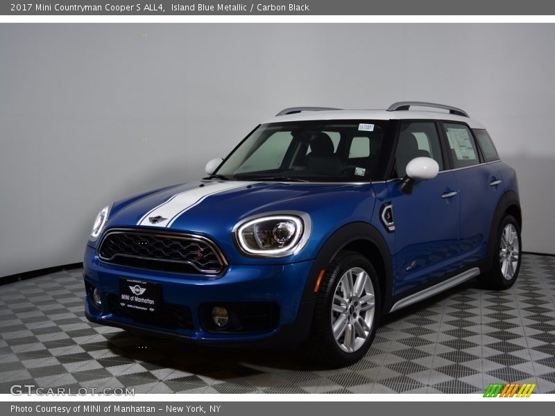 Island Blue Metallic / Carbon Black 2017 Mini Countryman Cooper S ALL4