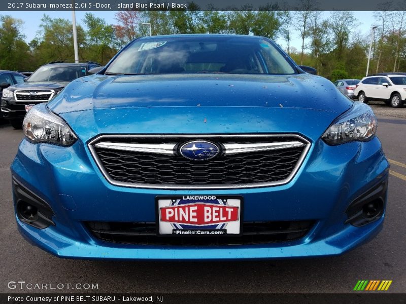 Island Blue Pearl / Black 2017 Subaru Impreza 2.0i 5-Door