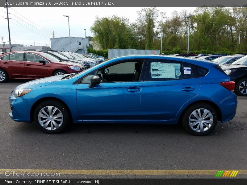 Island Blue Pearl / Black 2017 Subaru Impreza 2.0i 5-Door