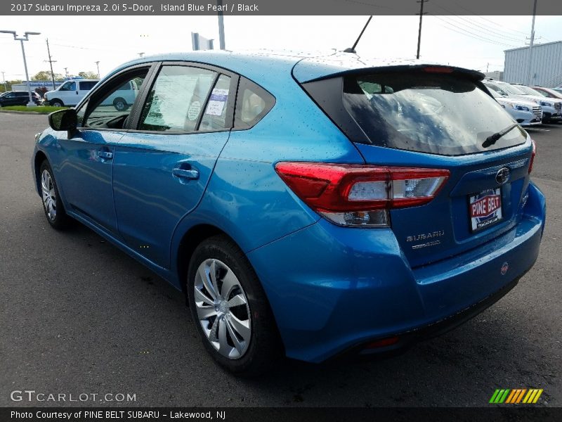 Island Blue Pearl / Black 2017 Subaru Impreza 2.0i 5-Door
