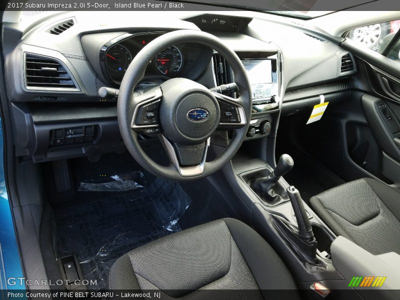 Island Blue Pearl / Black 2017 Subaru Impreza 2.0i 5-Door