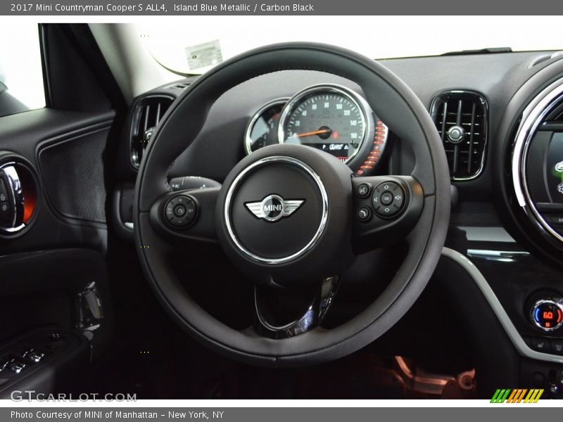 Island Blue Metallic / Carbon Black 2017 Mini Countryman Cooper S ALL4