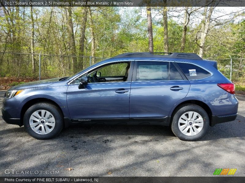 Twilight Blue Metallic / Warm Ivory 2017 Subaru Outback 2.5i Premium